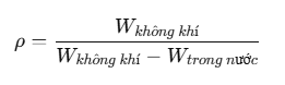 nguyên lý đo cân tỷ trọng